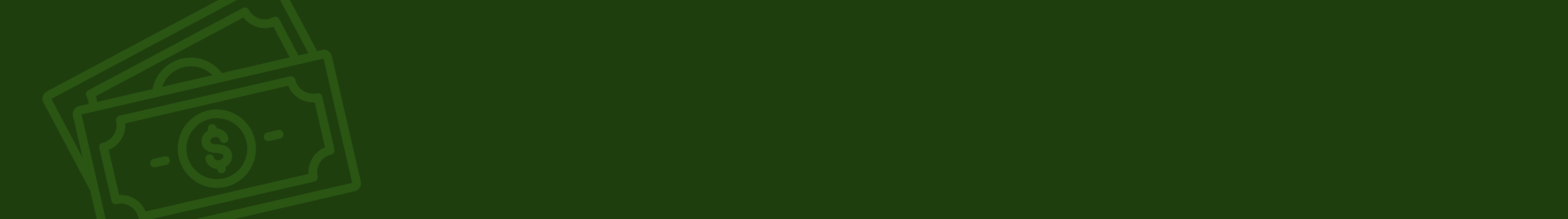 Referral Dark green background with light green dollar bills money icon